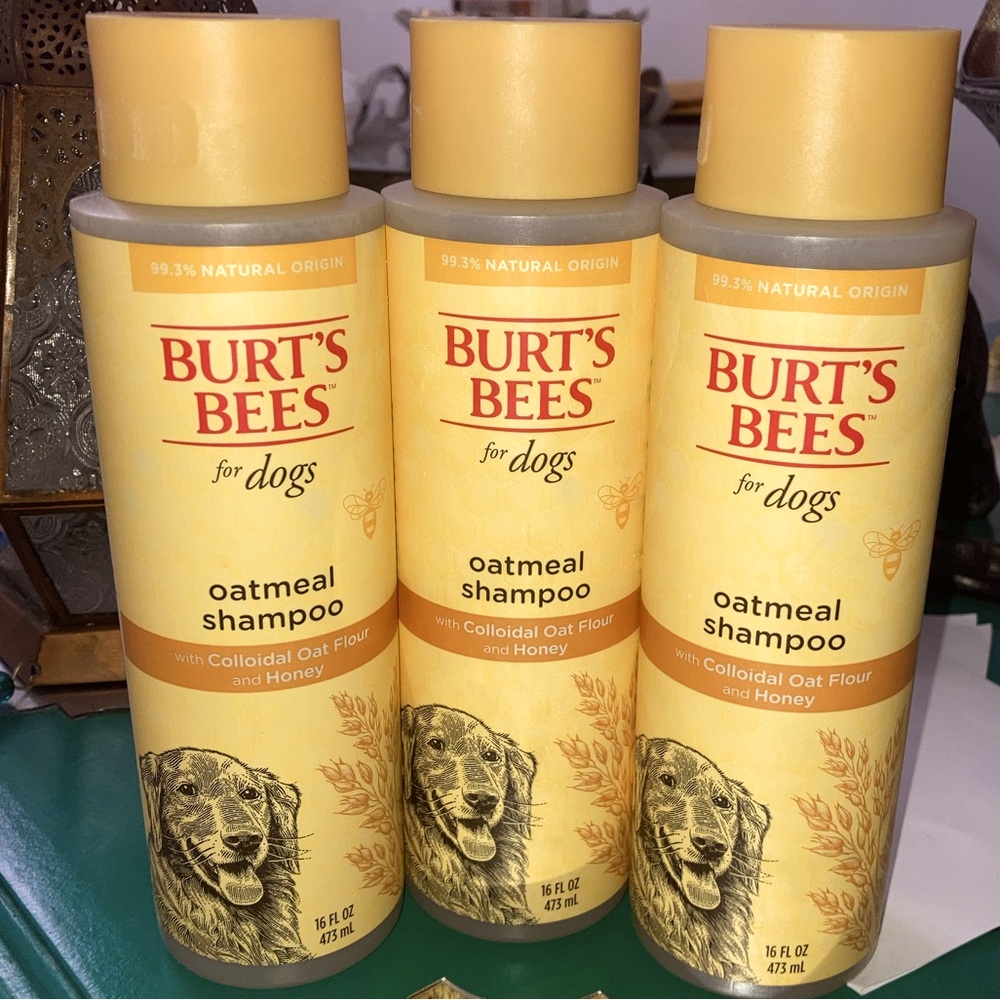 Lot 3 Burt's Bees Oatmeal Shampoo for Dogs